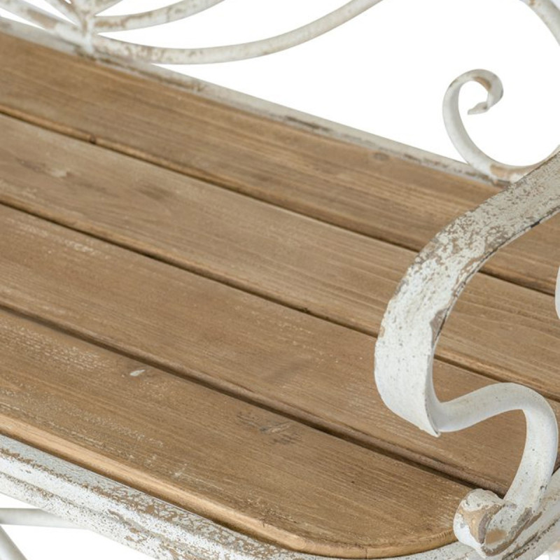 Artekko Artekko Vector Μεταλλικό Παγκάκι σε Λευκή Πατίνα (125x48x92)cm D7205