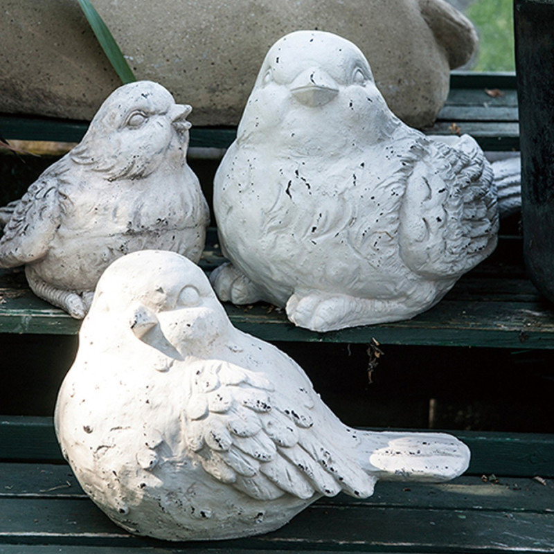 Artekko Artekko Bird Διακοσμητικό Πουλί από Μαγνήσιο σε Λευκή Πατίνα (39x26.5x27)cm D77060