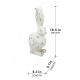 Artekko Artekko Rabbit Διακοσμητικός Λαγός από Μαγνήσιο σε Λευκή Πατίνα (21x13x47)cm D77063