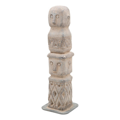 Artekko Artekko Cement Γκρι Διακοσμητικό Τοτεμ από Μαγνήσιο (9x9x40)cm D77590-DS