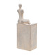 Artekko Artekko Cement Γκρι Διακοσμητικό Κασπώ με Γυναικεία Φιγούρα από Μαγνήσιο (15x13x40)cm D77593-DS