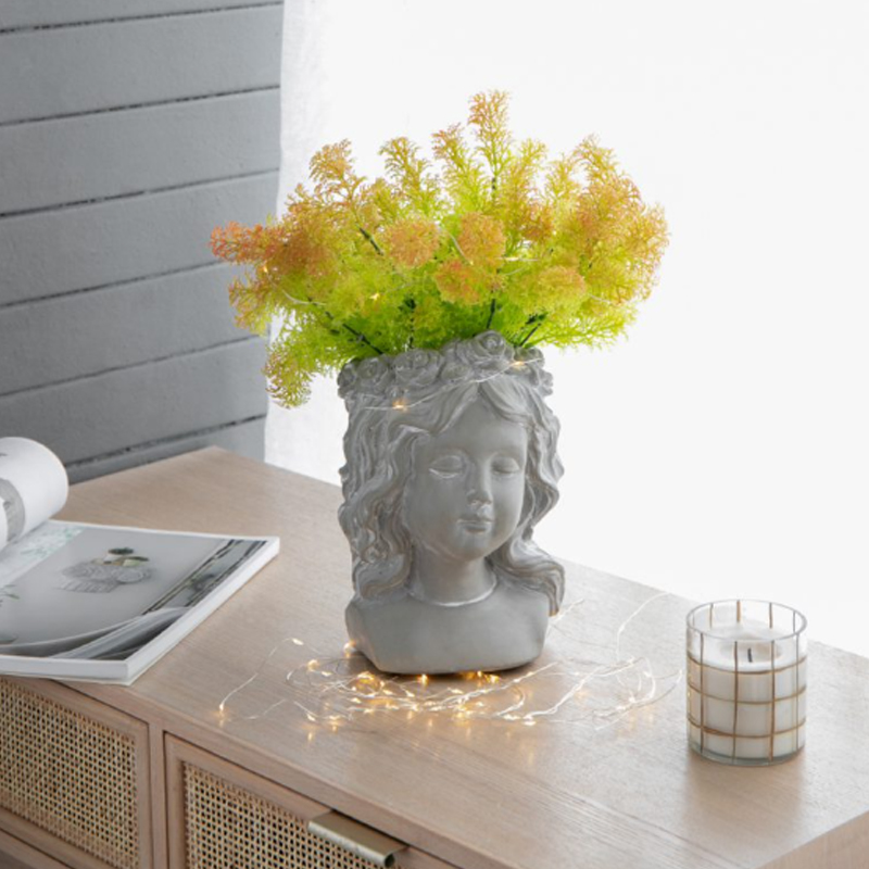 Artekko Artekko Cement Κασπώ Τοίχου Τσιμεντένιο Γκρι (16x12x25)cm D8026