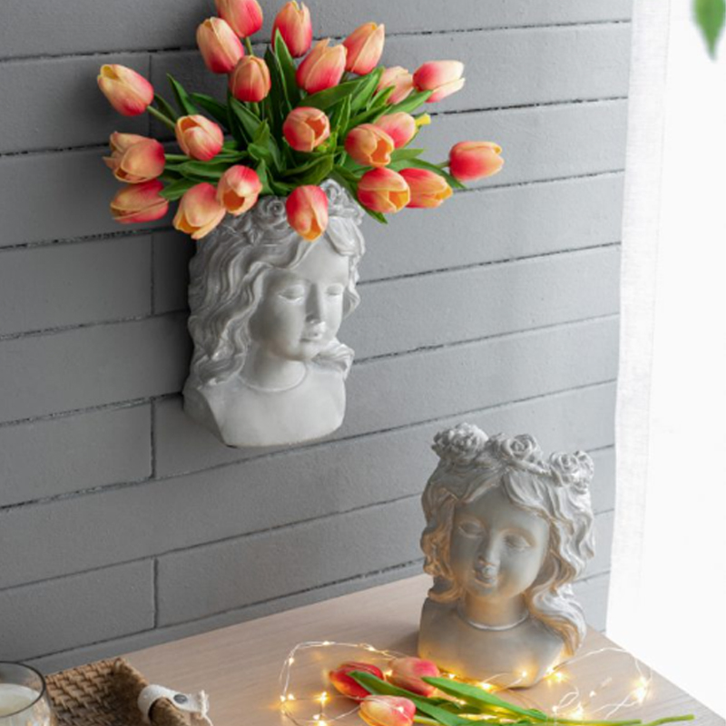 Artekko Artekko Cement Κασπώ Τοίχου Τσιμεντένιο Γκρι (16x12x25)cm D8026