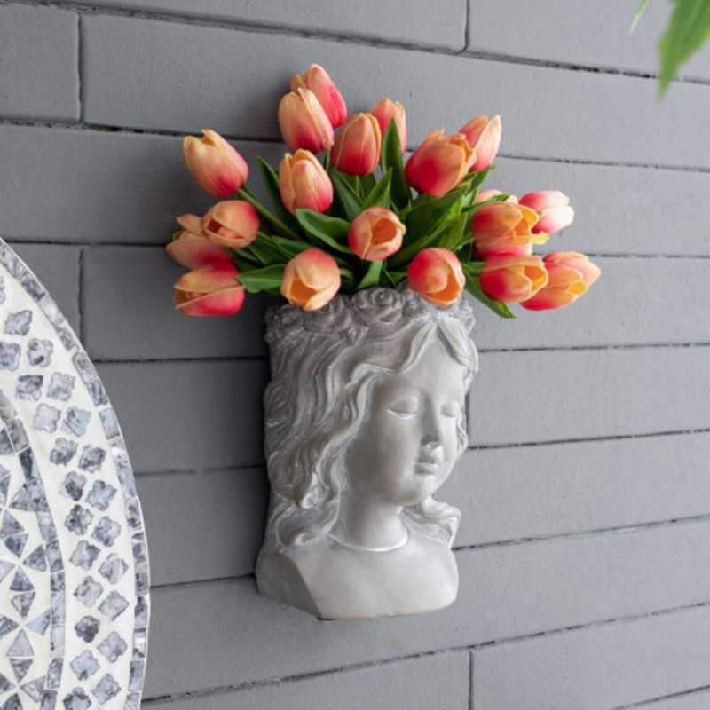 Artekko Artekko Cement Κασπώ Τοίχου Τσιμεντένιο Γκρι (16x12x25)cm D8026