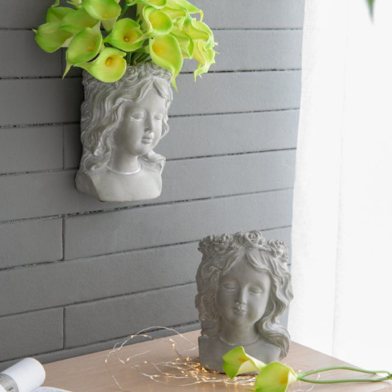 Artekko Artekko Cement Κασπώ Τοίχου Τσιμεντένιο Γκρι (16x12x25)cm D8026