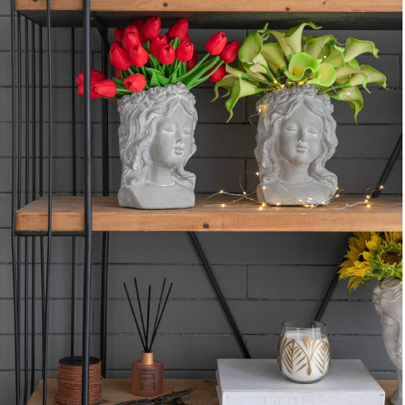 Artekko Artekko Cement Κασπώ Τοίχου Τσιμεντένιο Γκρι (16x12x25)cm D8026