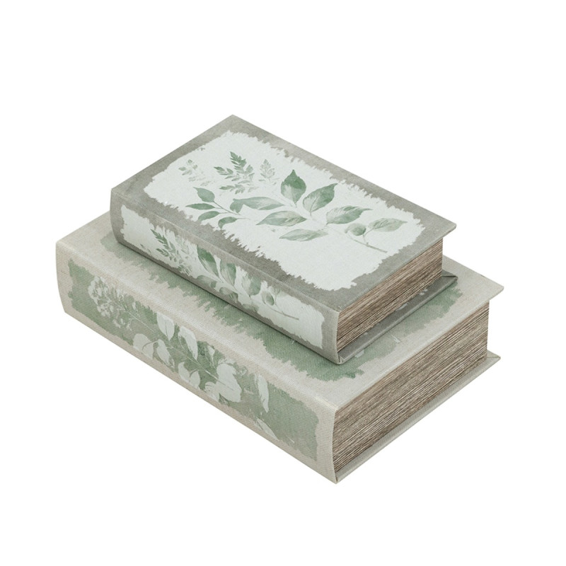 Artekko Artekko Book Πολύχρωμα Διακοσμητικά Βιβλία MDF με Αποθηκευτικό Χώρο 2pcs D8145