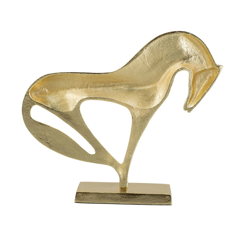 Artekko Artekko Animal Χρυσό Μεταλλικό Διακοσμητικό με Άλογο (31x8.5x26)cm D8444