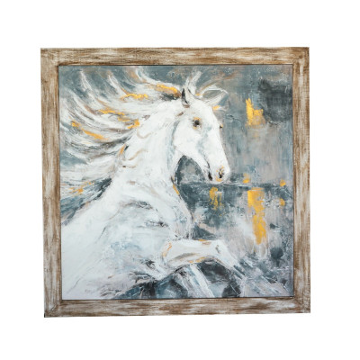 Artekko Artekko Canvasia Πολύχρωμος Πίνακας σε Καμβά με Ξύλινη Κορνίζα (120x3x120)cm D8449