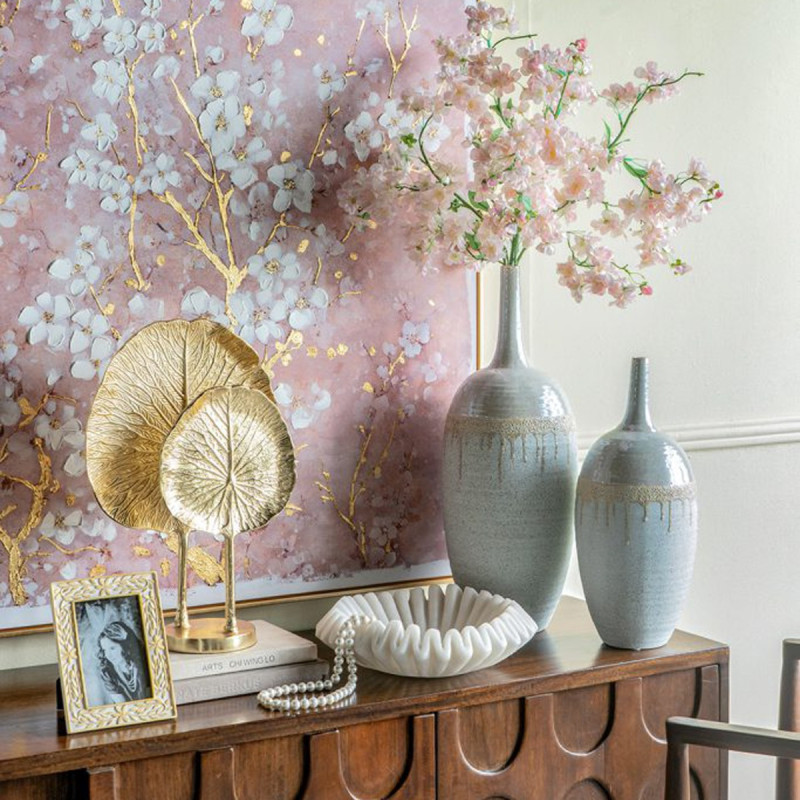 Artekko Artekko Noble Χρυσό Μεταλλικό Διακοσμητικό (33x14x48)cm D8474