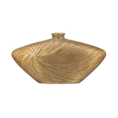 Artekko Artekko Noble Χρυσό Μεταλλικό Βάζο (40.8x11.5x22.3)cm D8483