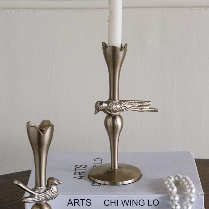 Artekko Artekko Noble Χρυσό Μεταλλικό Κηροπήγιο (11.5x8.3x20.3)cm D8488