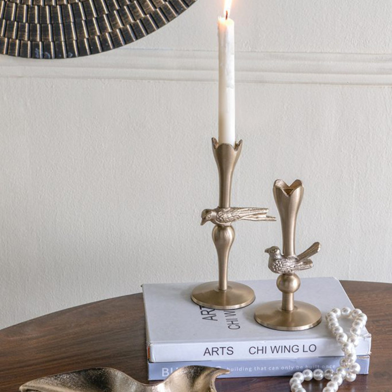 Artekko Artekko Noble Χρυσό Μεταλλικό Κηροπήγιο (11.5x8.3x20.3)cm D8488