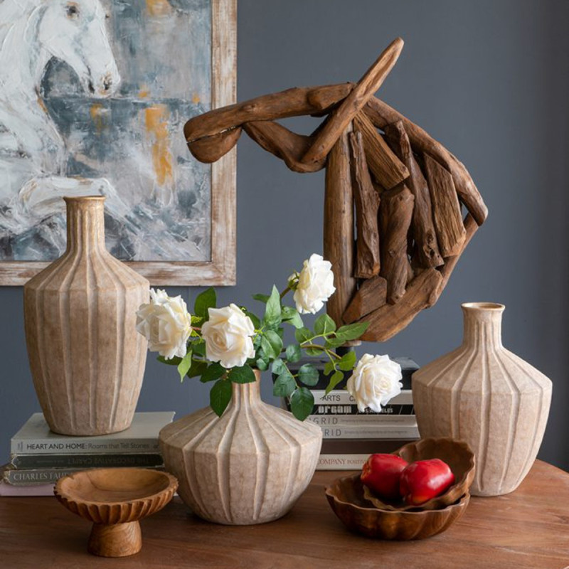 Artekko Artekko Woody Καφέ Διακοσμητική Πιατέλα από Ξύλο Teak (20x20x10)cm D8525