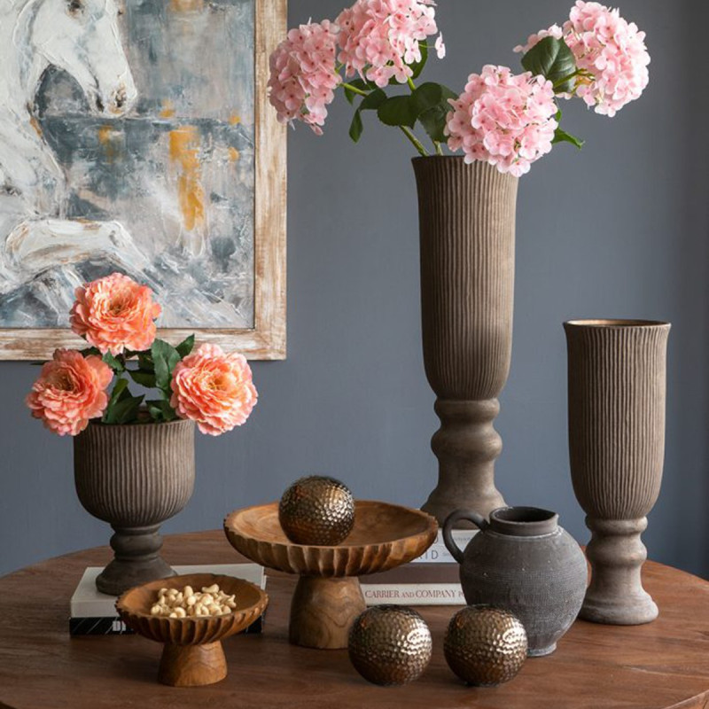 Artekko Artekko Woody Καφέ Διακοσμητική Πιατέλα από Ξύλο Teak (20x20x10)cm D8525