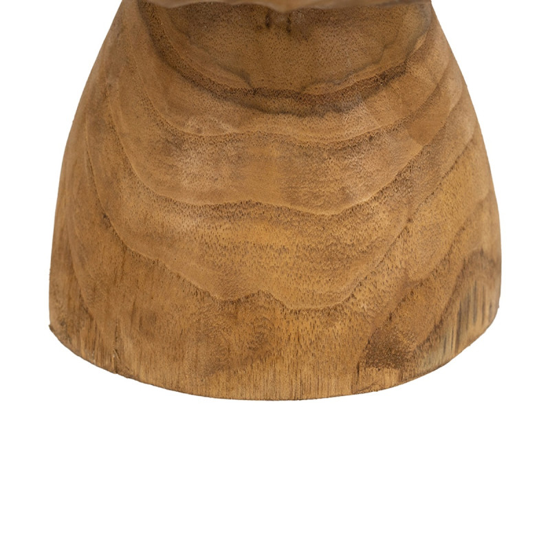 Artekko Artekko Woody Καφέ Διακοσμητική Πιατέλα από Ξύλο Teak (20x20x10)cm D8525