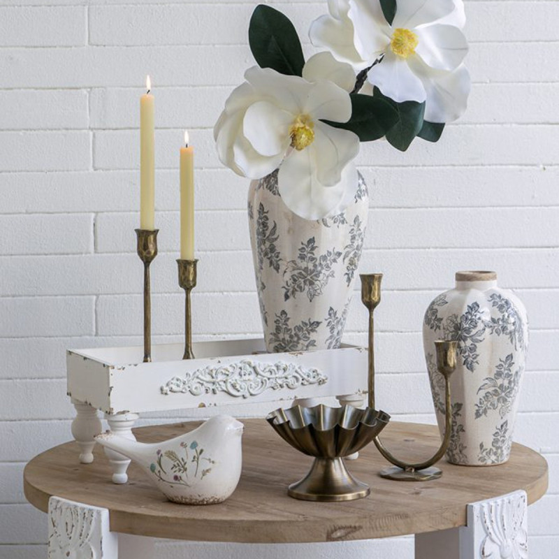 Artekko Artekko Solis Χρυσά Μεταλλικά Κηροπήγια (7.6x7.6x25.4)cm (7.6x7.6x20.3)cm 2pcs D8531