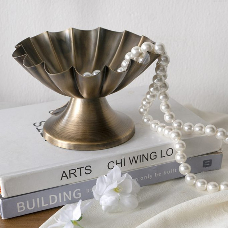 Artekko Artekko Solis Χρυσό Μεταλλικό Μπολ (17x17x11)cm D8538