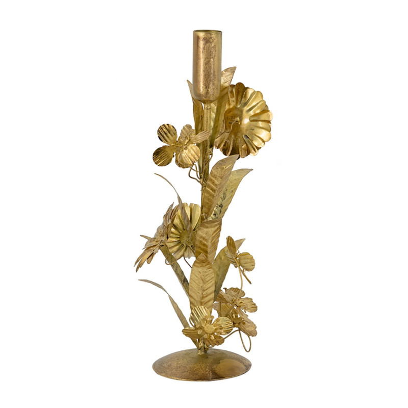 Artekko Artekko Solis Χρυσό Μεταλλικό Κηροπήγιο (9x9x30)cm D8540