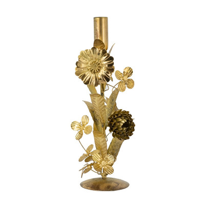 Artekko Artekko Solis Χρυσό Μεταλλικό Κηροπήγιο (9x9x30)cm D8540