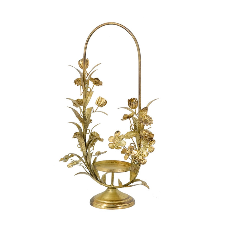 Artekko Artekko Solis Χρυσό Μεταλλικό Κηροπήγιο (29x12.5x48.5)cm D8542