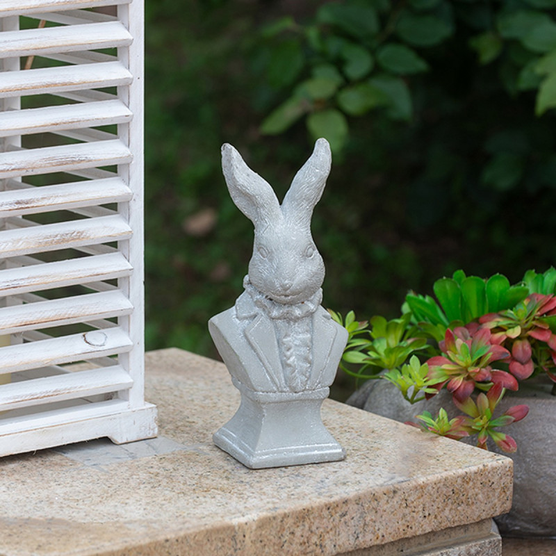 Artekko Artekko Cement Γκρι Τσιμεντένιος Διακοσμητικός Λαγός (14x10x29)cm D8569