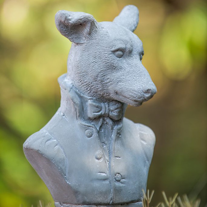 Artekko Artekko Cement Διακοσμητικό Επιτραπέζιο Σκύλος Τσιμεντένιο Γκρι (14.5x12x26.5)cm D8570