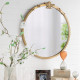 Artekko Artekko Mirror Χρυσός MDF Καθρέπτης Τοίχου (76x2.5x79)cm D8607-DS