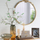 Artekko Artekko Mirror Χρυσός MDF Καθρέπτης Τοίχου (76x2.5x79)cm D8607-DS