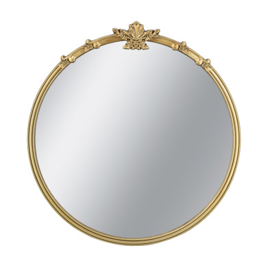 Artekko Artekko Mirror Χρυσός MDF Καθρέπτης Τοίχου (76x2.5x79)cm D8607-DS