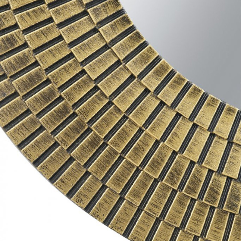 Artekko Artekko Mirror Χρυσός MDF Καθρέπτης Τοίχου (75x1.8x75)cm D8609-DS