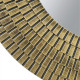 Artekko Artekko Mirror Χρυσός MDF Καθρέπτης Τοίχου (75x1.8x75)cm D8609-DS
