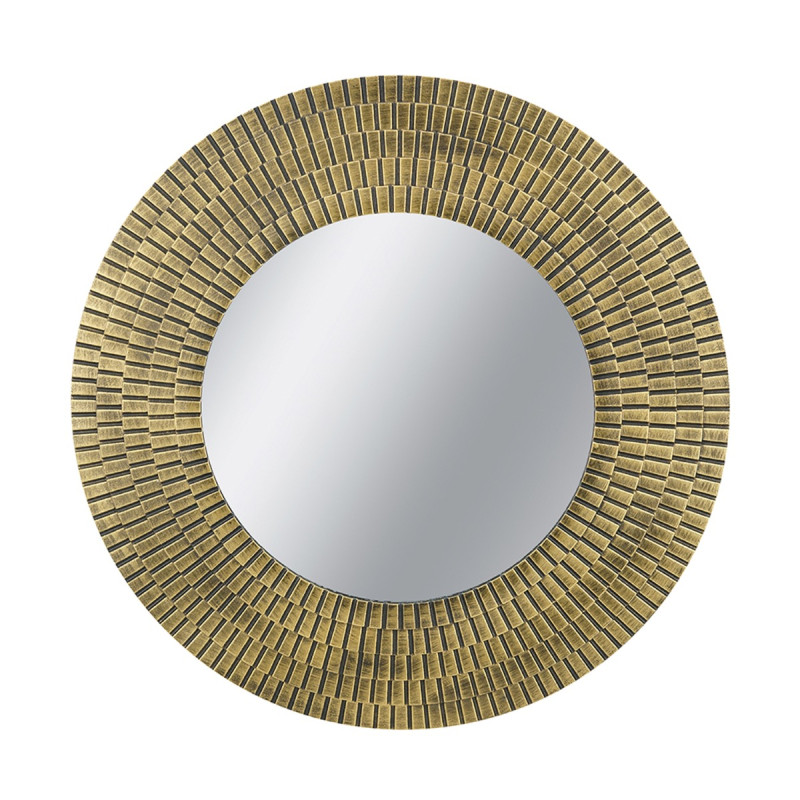Artekko Artekko Mirror Χρυσός MDF Καθρέπτης Τοίχου (75x1.8x75)cm D8609-DS