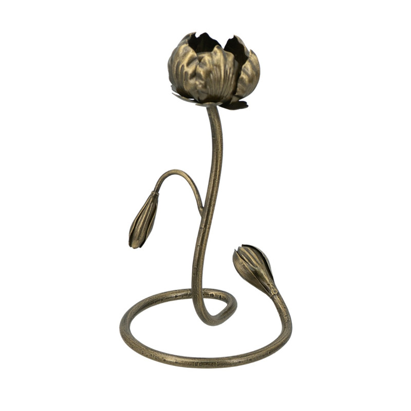 Artekko Artekko Solis Χρυσό Μεταλλικό Κηροπήγιο (12.5x13x23)cm D8630