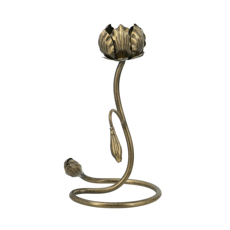 Artekko Artekko Solis Χρυσό Μεταλλικό Κηροπήγιο (12.5x13x23)cm D8630