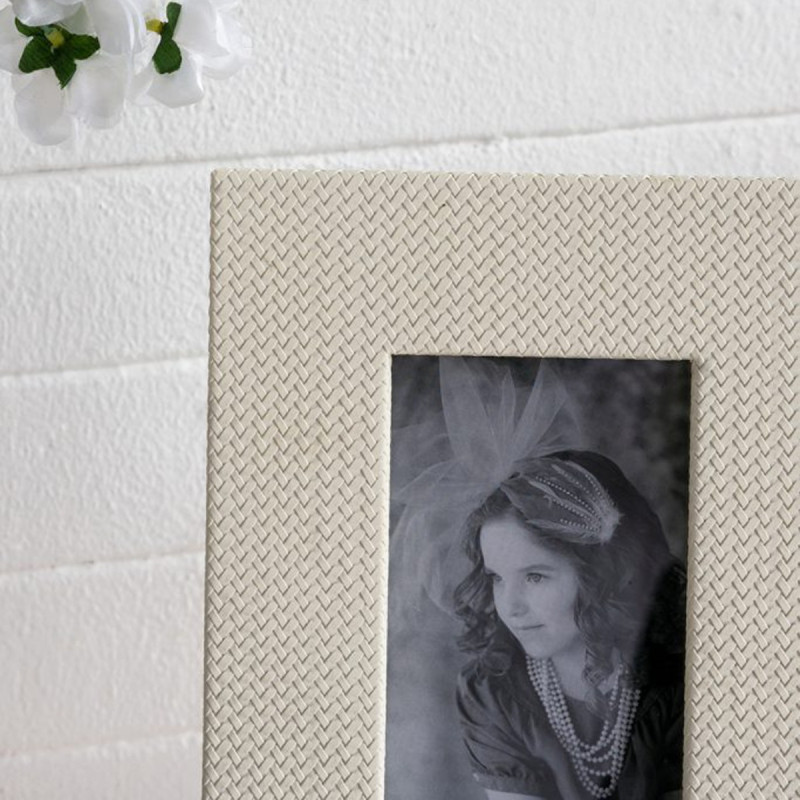 Artekko Artekko Lisa MDF Κορνίζα με Λευκό Τεχνόδερμα για Φωτογραφία 3.5x5.5