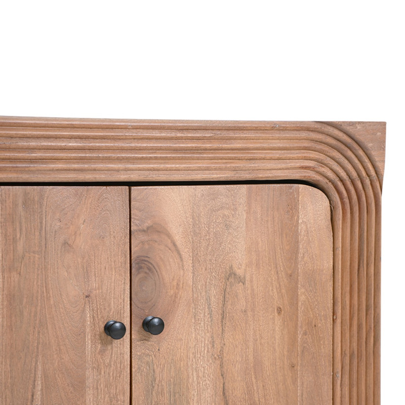Artekko Artekko Veil Καφέ Μπουφές από Ξύλο Ακακίας (137.2x40.6x75.8)cm D8956