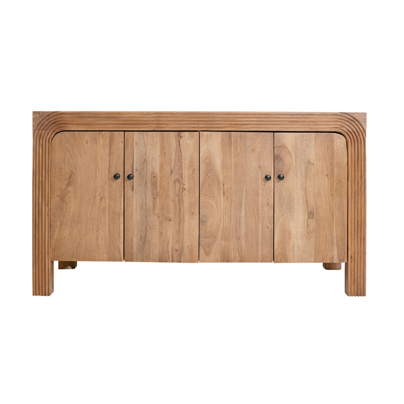 Artekko Artekko Veil Καφέ Μπουφές από Ξύλο Ακακίας (137.2x40.6x75.8)cm D8956