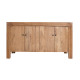 Artekko Artekko Veil Καφέ Μπουφές από Ξύλο Ακακίας (137.2x40.6x75.8)cm D8956
