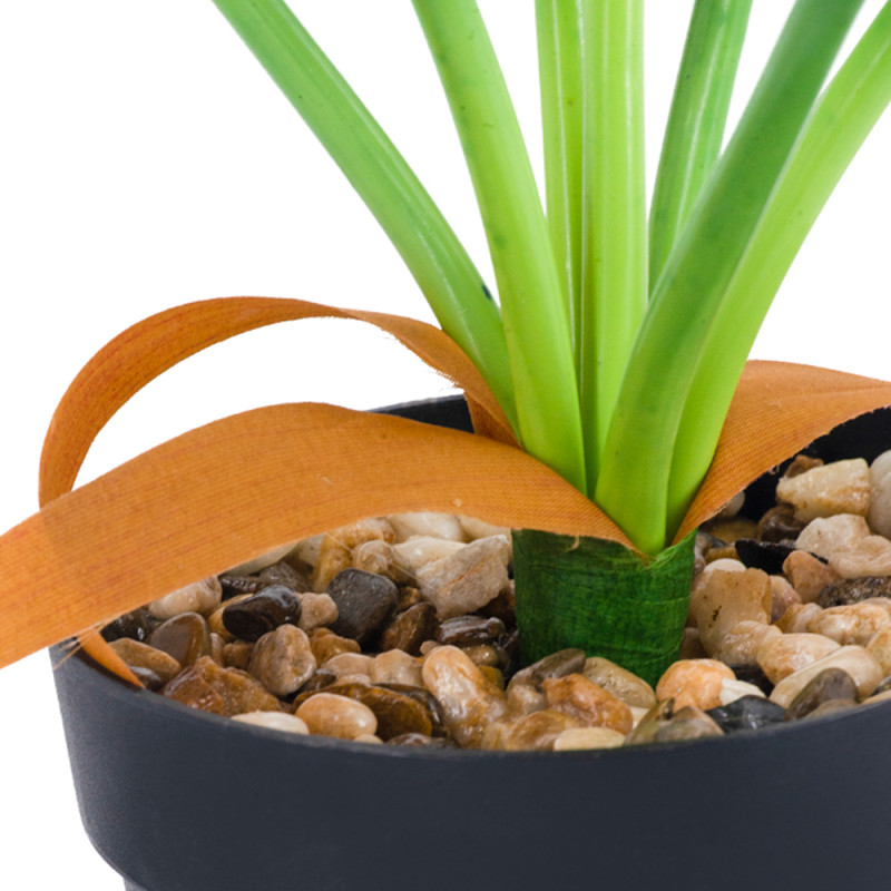 Artekko Artekko Faux Τεχνητή Αλοκασία σε Γλάστρα Πλαστικό Πράσινο Μαύρο (41x17x41)cm Σετ/2 SA11652