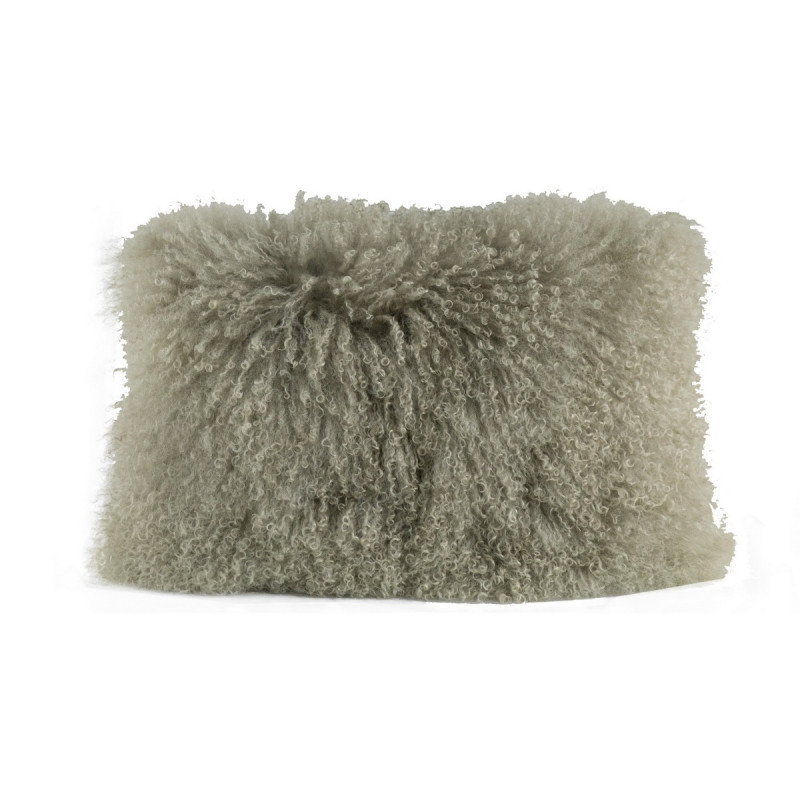 Artekko Artekko Pillow Μαξιλάρι Γούνα Ύφασμα Γκρι (50.8x10.2x35.6)cm T40186-GRAY