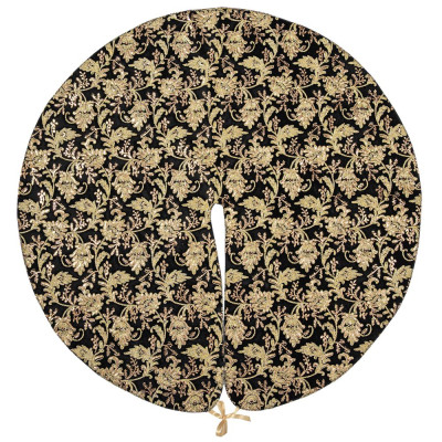 ΠΟΔΙΑ ΔΕΝΤΡΟΥ LUXURY ROSE  DF LONETA FOIL 120cmΦ ΜΑΥΡΟ ΧΡΥΣΟ