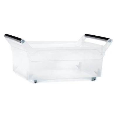 NUK ΔΙΑΦΑΝΟ ΠΛΑΣΤΙΚΟ ΑΠΟΘΗΚΕΥΤΙΚΟ ΚΟΥΤΙ ΜΕ ΡΟΔΑΚΙΑ 30LT 57Χ38Χ26 ΕΚ