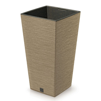 FURU SQUARE ECO WOOD ΦΥΣΙΚΟ ΧΡΩΜΑ ΠΛΑΣΤΙΚΟ ΚΑΣΠΩ 26,5Χ26,5Χ50ΕΚ