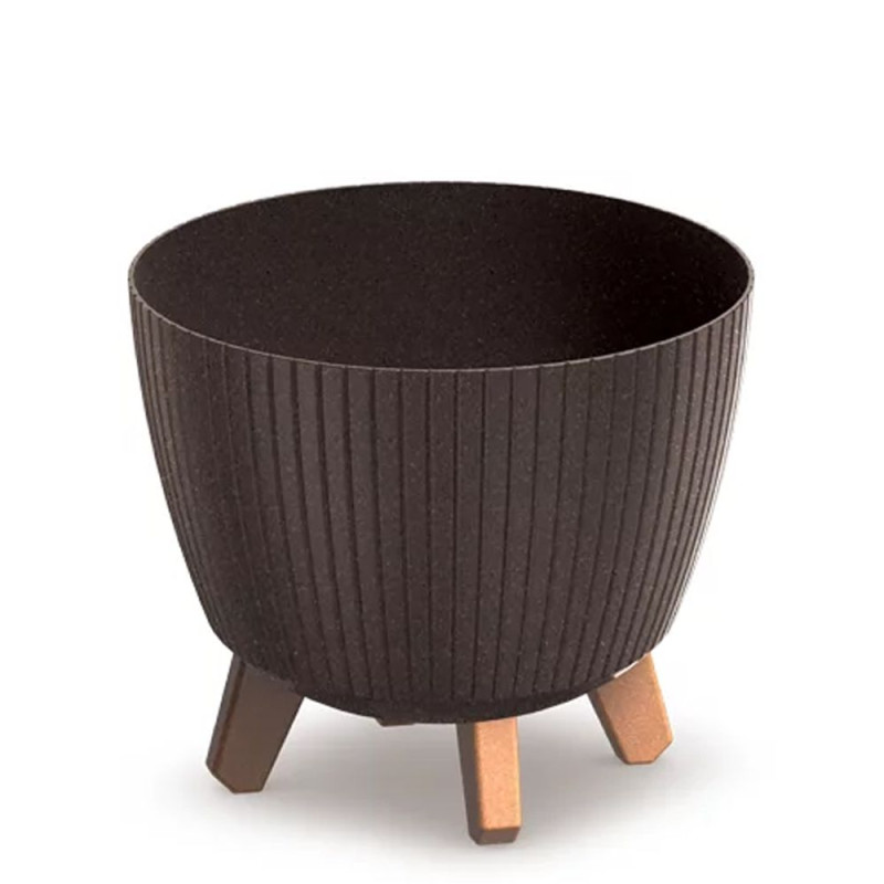 LAMIA ECO WOOD ΚΑΦΕ ΧΡΩΜΑ ΠΛΑΣΤΙΚΟ ΚΑΣΠΩ Φ29Χ24ΕΚ