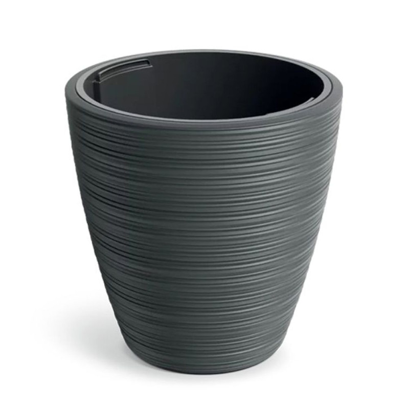 VENA ROUND ΣΚΟΥΡΟ ΓΚΡΙ ΠΛΑΣΤΙΚΟ ΚΑΣΠΩ Φ30Χ30ΕΚ