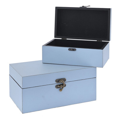 ΓΑΛΑΖΙΟ ΚΟΥΤΙ ΑΠΟΘΗΚΕΥΣΗΣ ΣΕΤ 2 26x16x12.5ΕΚ   21.5x13x9.5ΕΚ