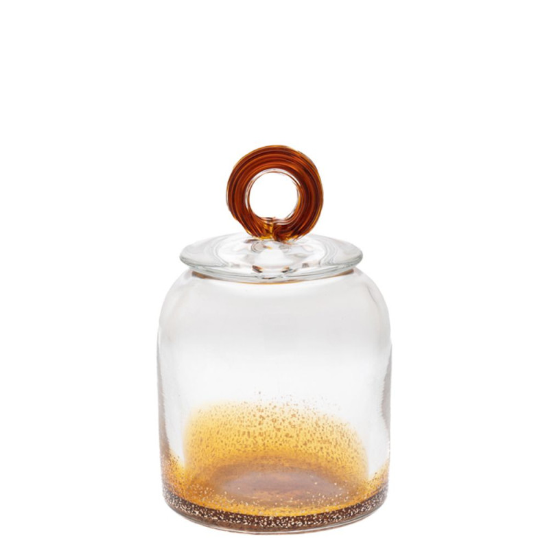 ΓΥΑΛΙΝΟ ΔΙΑΦΑΝΟ-ΚΑΦΕ ΒΑΖΟ ΜΕ ΚΑΠΑΚΙ Φ12Χ18.5ΕΚ