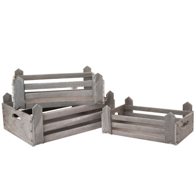 ΣΕΤ 3 ΓΚΡΙ ΞΥΛΙΝΟ ΤΕΛΑΡΟ 52Χ35Χ20 47Χ30Χ18 42Χ25Χ11ΕΚ ΣΕΤ 3 ΓΚΡΙ ΞΥΛΙΝΟ ΤΕΛΑΡΟ 52Χ35Χ20 47Χ30Χ18 42Χ25Χ11ΕΚ