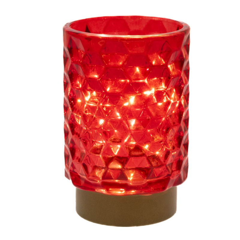 ΚΟΚΚΙΝΗ LED ΓΥΑΛΑ ΜΕ 10 ΣΥΡΜΑ 9Χ13ΕΚ